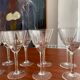 Service 8 glasses of crystal wine art deco