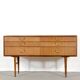 Buffet/commode Meredew du milieu du siècle en teck. Vintage