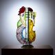 Silvia Vigliaturo fusion multicolour glass sculpture, Murano, iTALY, 1994