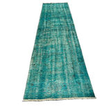 Vintage distressed turkish rug runner
