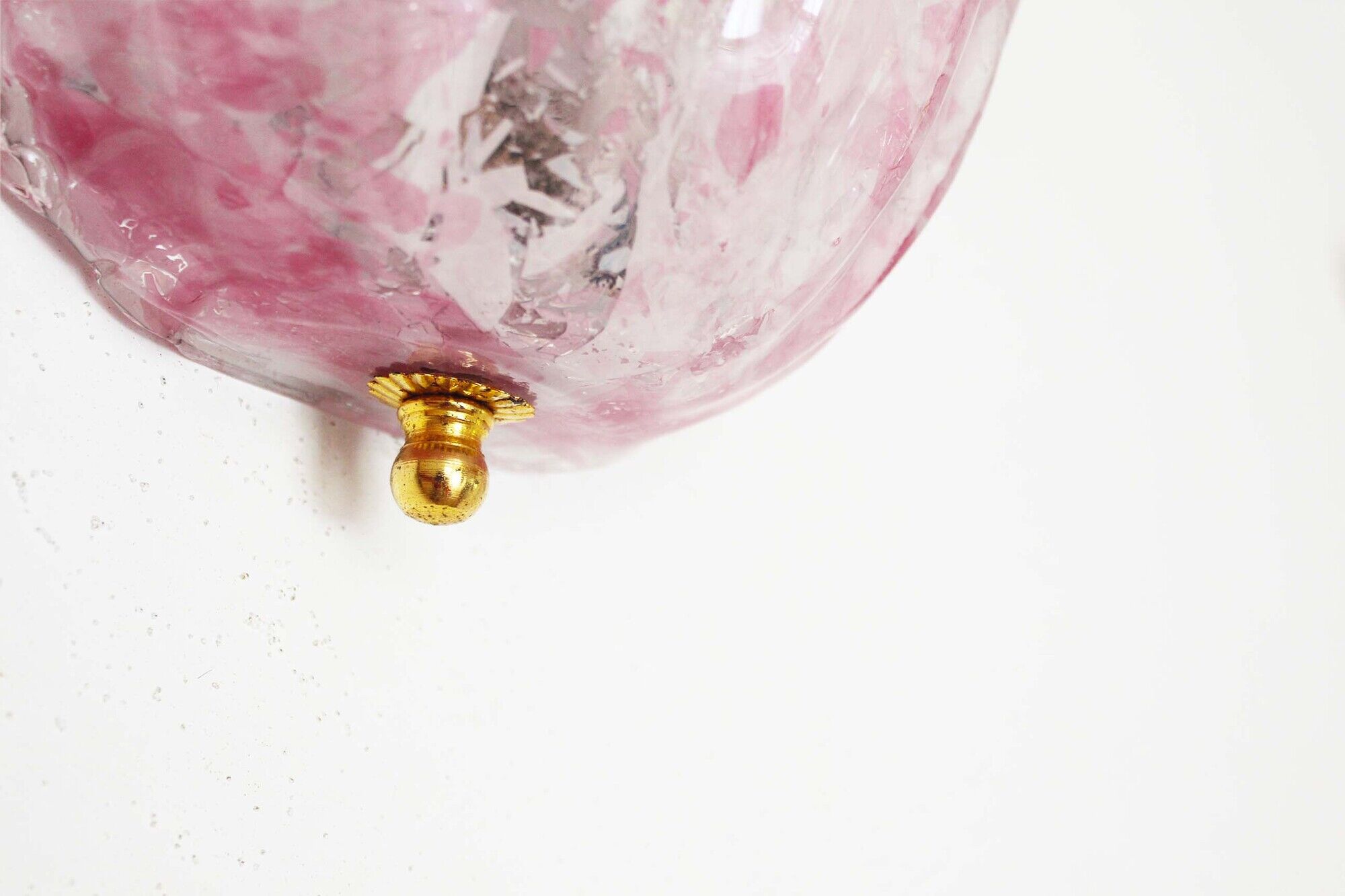 Pair of Italian Murano glass wall lights by Novaresi Milano