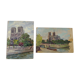 Pair of oils by B. Sarraillon Notre Dame de Paris