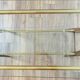 Vintage console in wood, glass and gold metal
