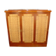Mahogany and straw bar, made in Mexico around 1950