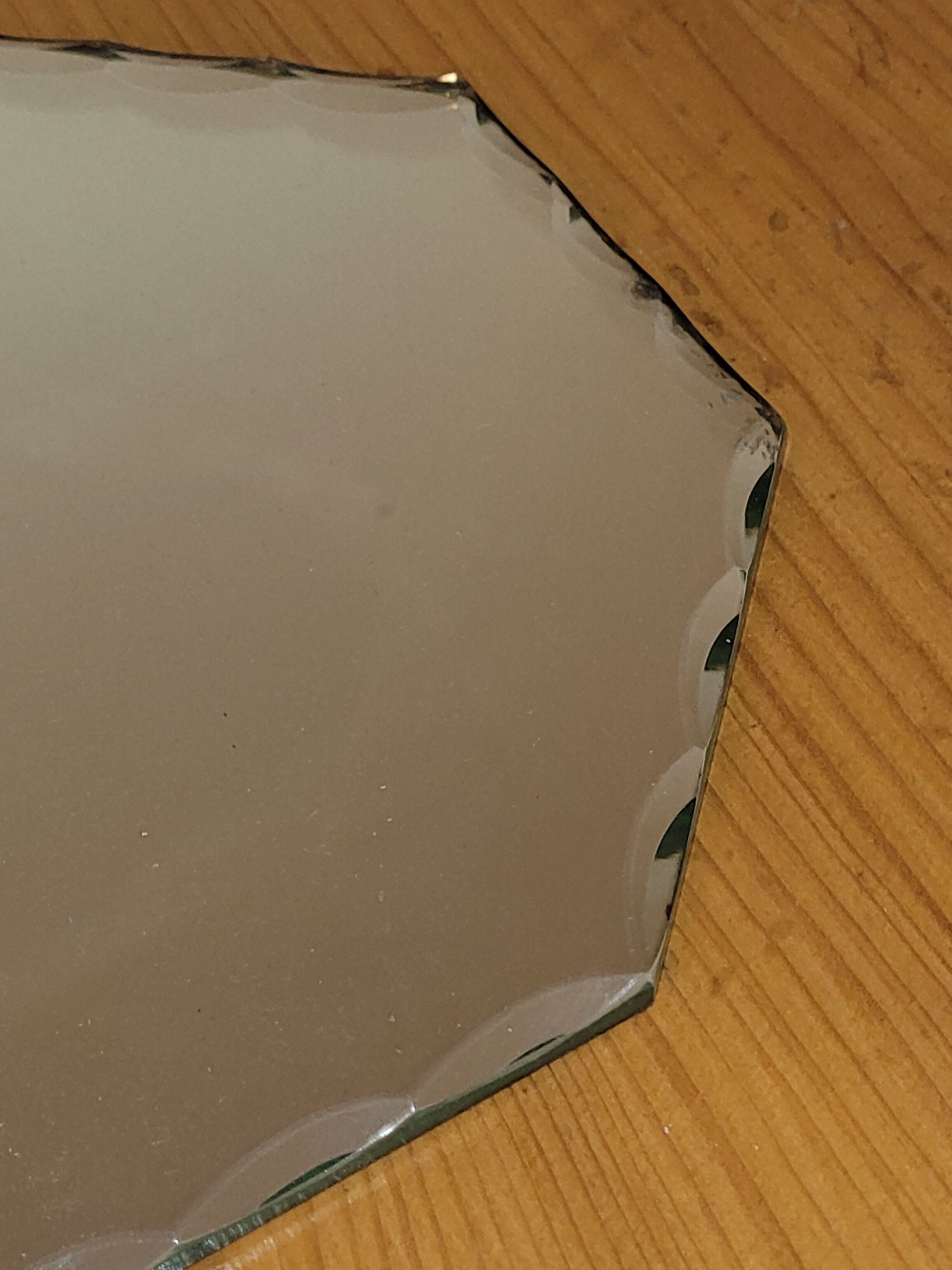 Vintage serving mirror