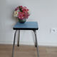 Light blue formica kitchen stool