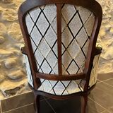 Bergère armchair, complete traditional restoration