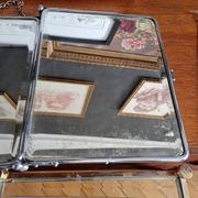 Miroir triptyque de barbier