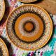 Lot de 6 assiettes à dessert en grès Sarreguemines