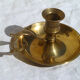 brass candlestick, vintage