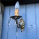 Vintage French Crystal Wall Sconces: Victorian Bronze & Brass Pair