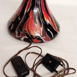 Lampe de table en cristal. Italie, années 1970.