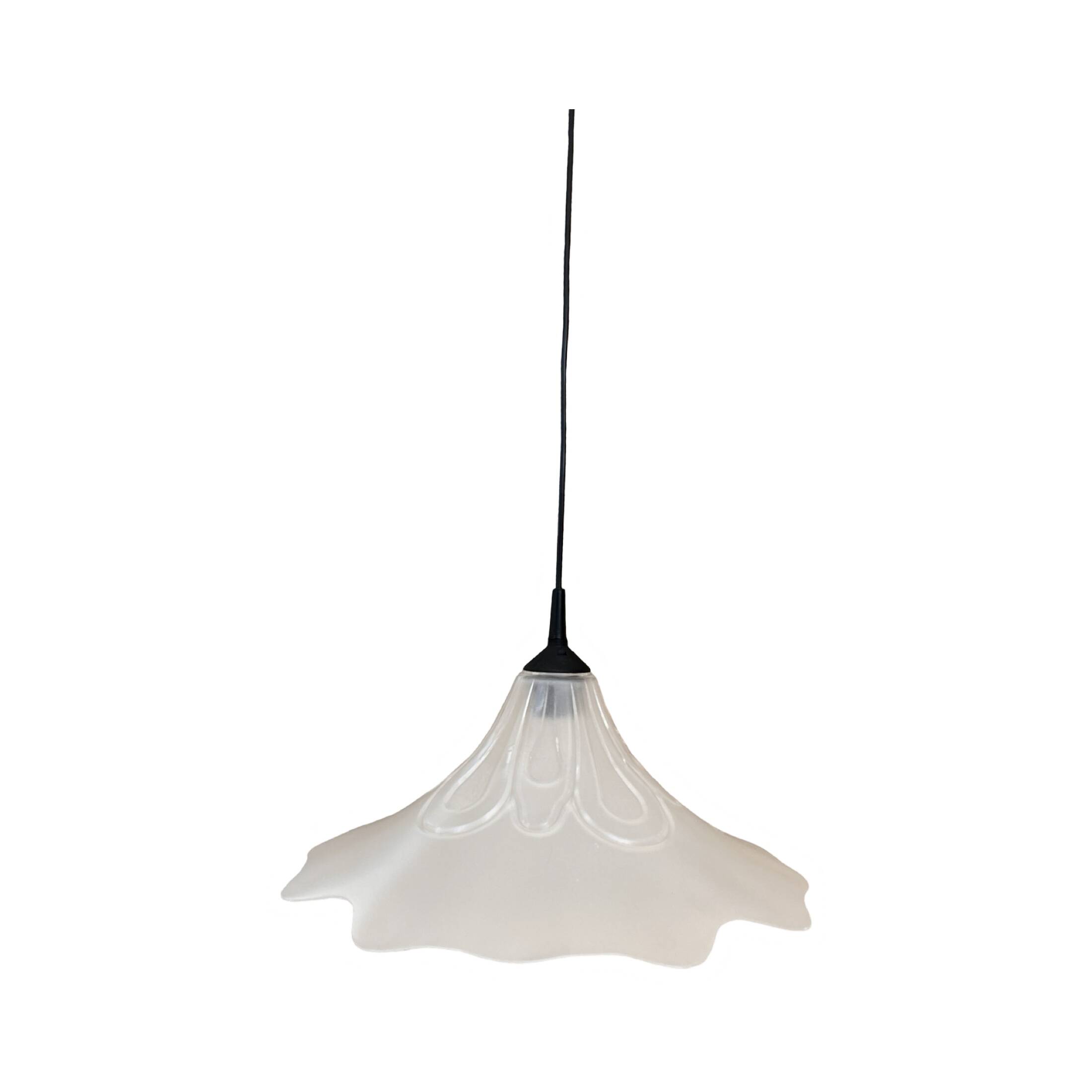 Flower shape hanging lamp, Narva Leuchen, Germany, 1970s.
