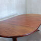 Table ronde danoise en bois de rose, années 1960