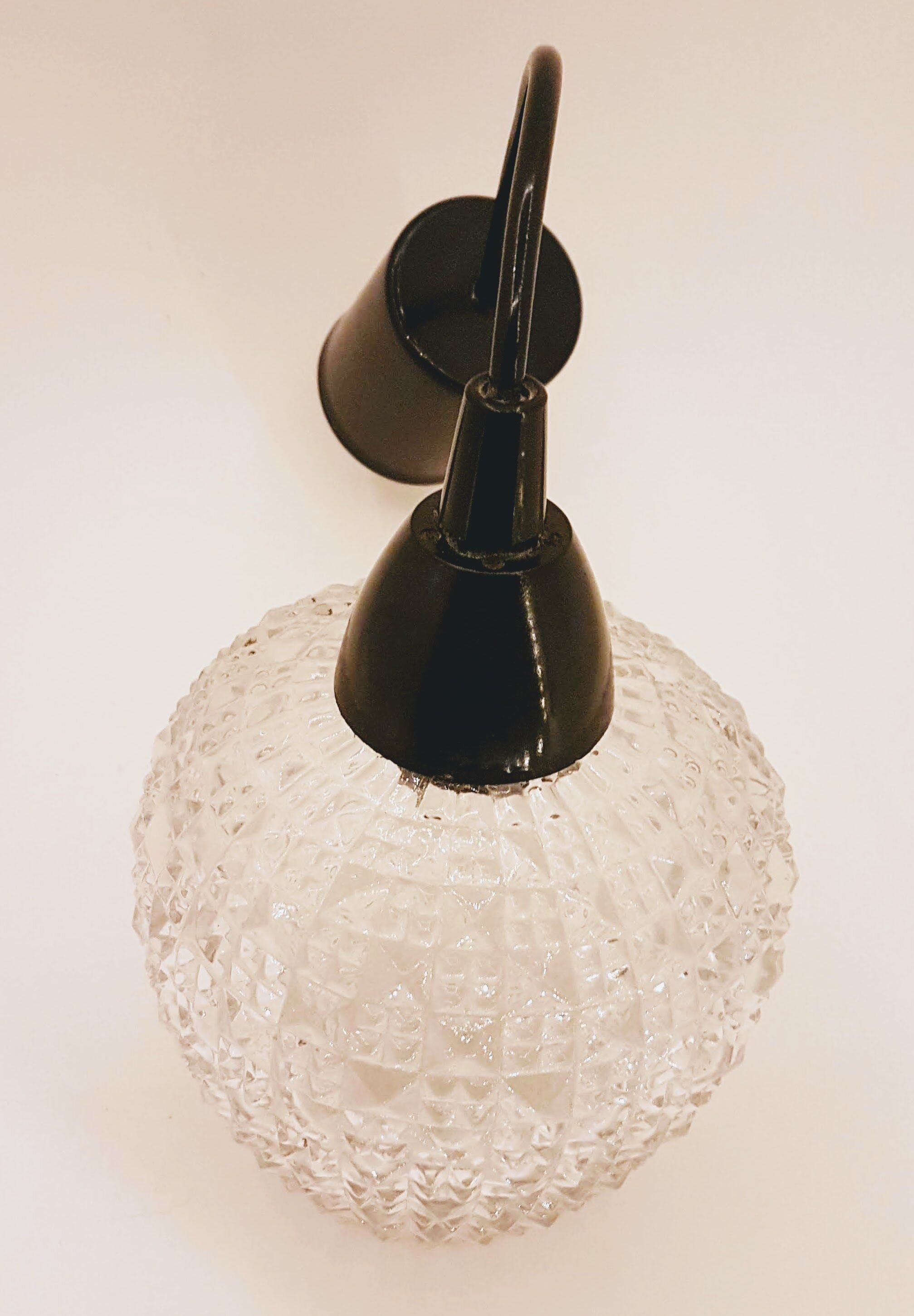 60s/70s glass hanging fixture