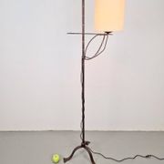Lampe de sol brutaliste en fer forgé, années 1950