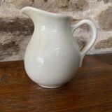 Small bistro milk jug in beige porcelain