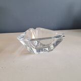 Grand cendrier triangulaire en cristal