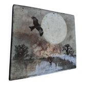 Tableau raku Claudine Dumur