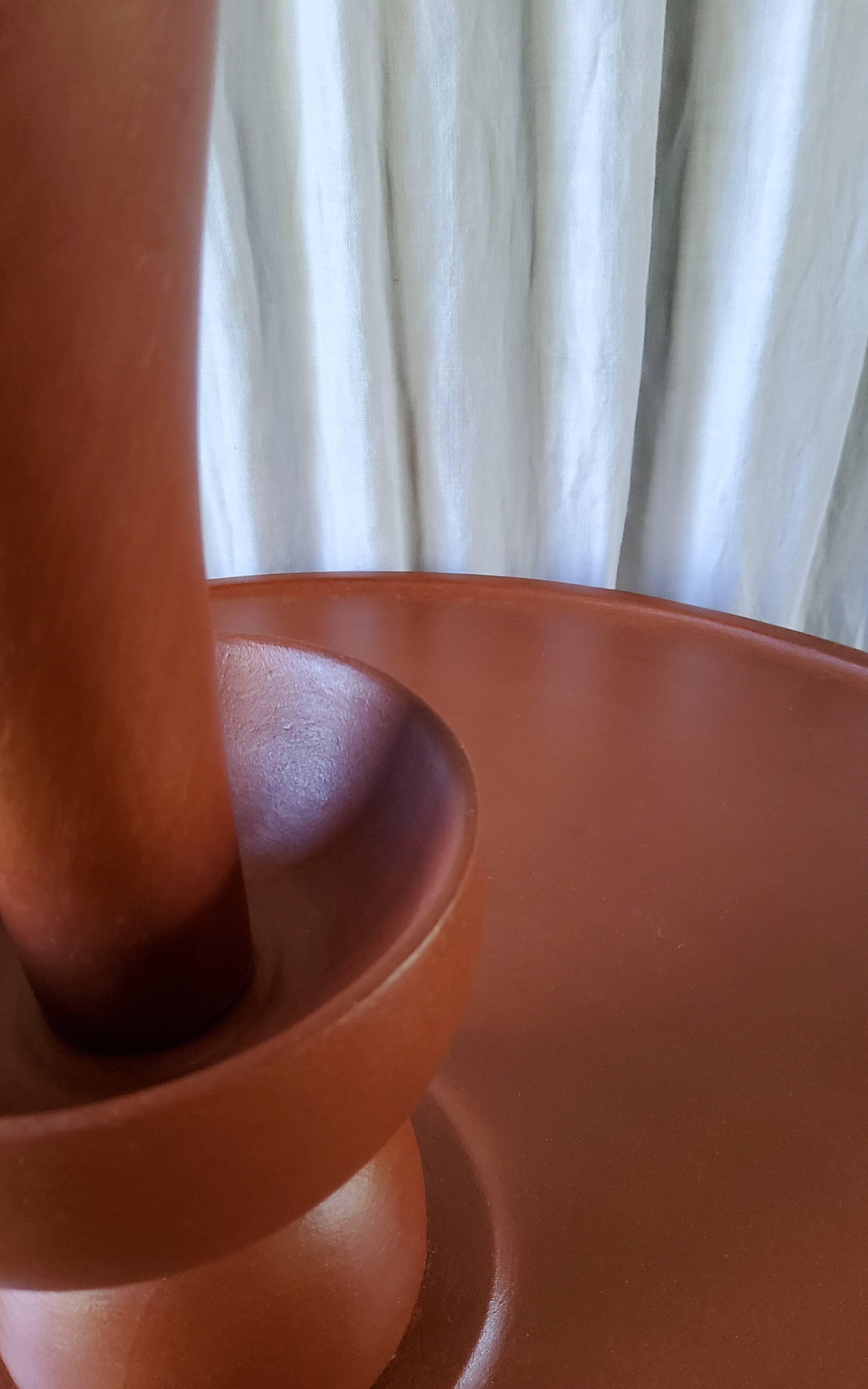 Patinated table lamp