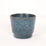 Knabstrup ceramic plant pot / 1960s / blue / Mid Century Danish Modern Design