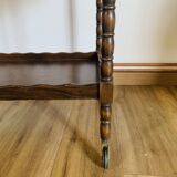 Wooden serving trolley