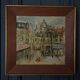 Oil on Isorel by Monick place du Tertre XXe Paris