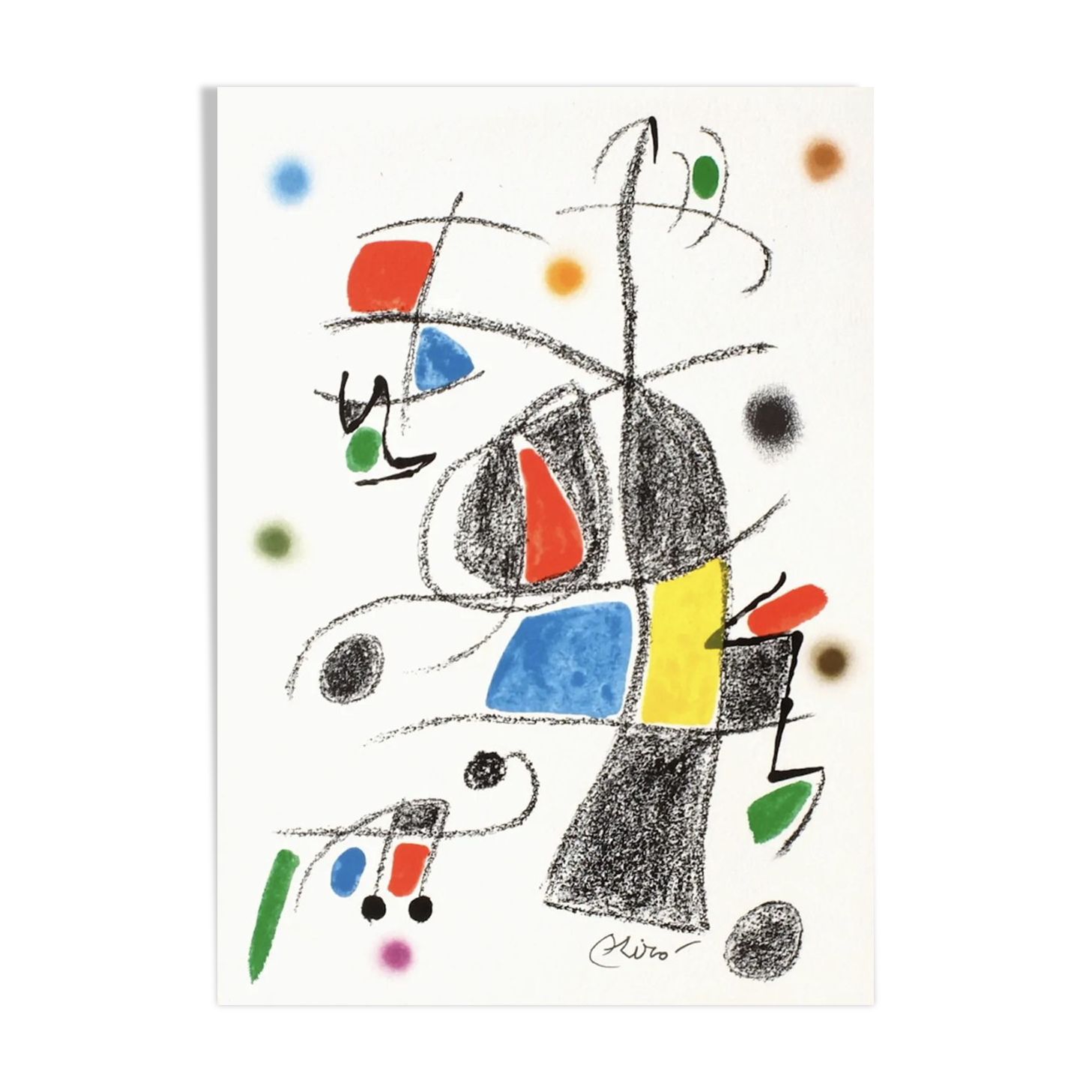 Lithographie originale Joan Miro 1975