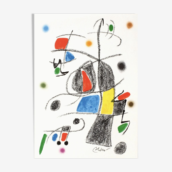 Lithographie originale Joan Miro 1975