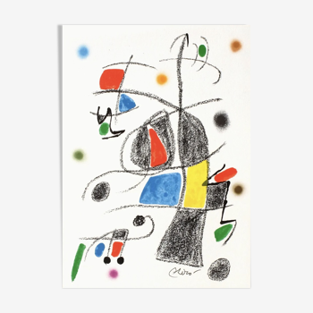 Joan Miro original lithograph 1975