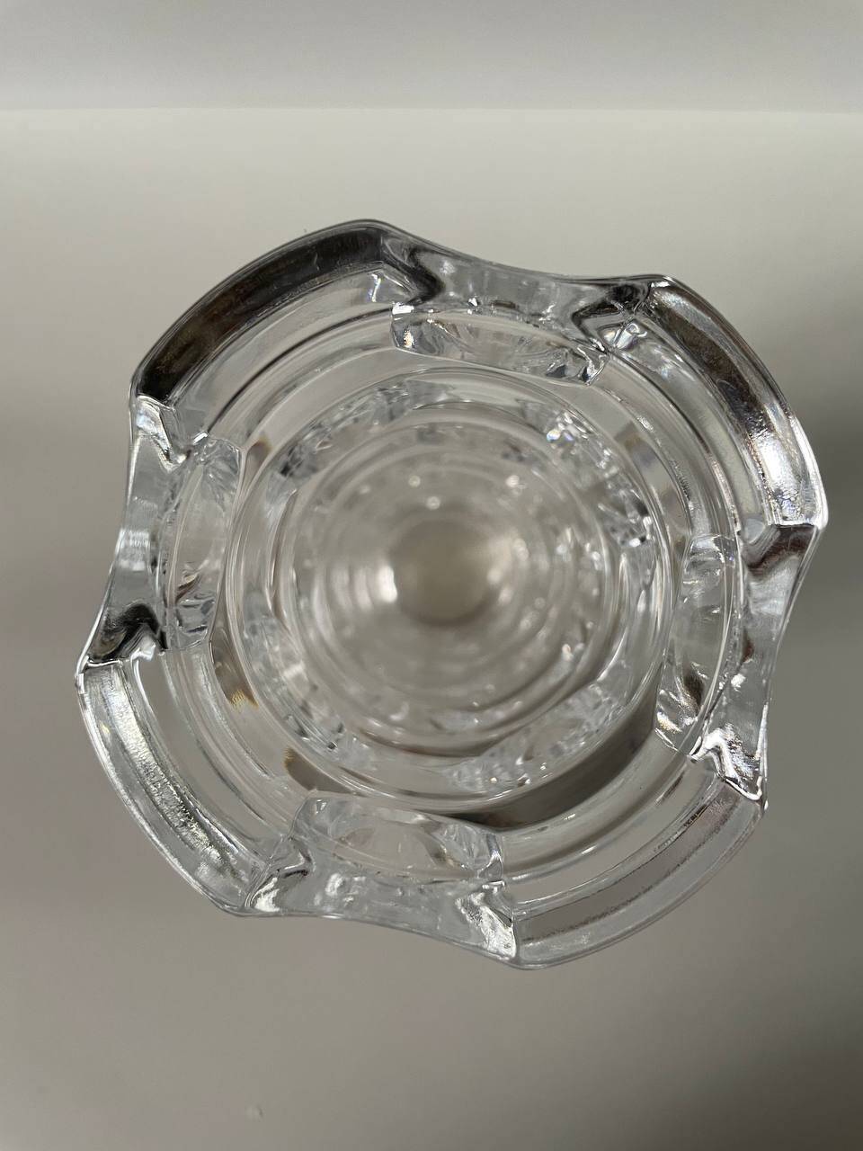 Tubular shaped crystal vase