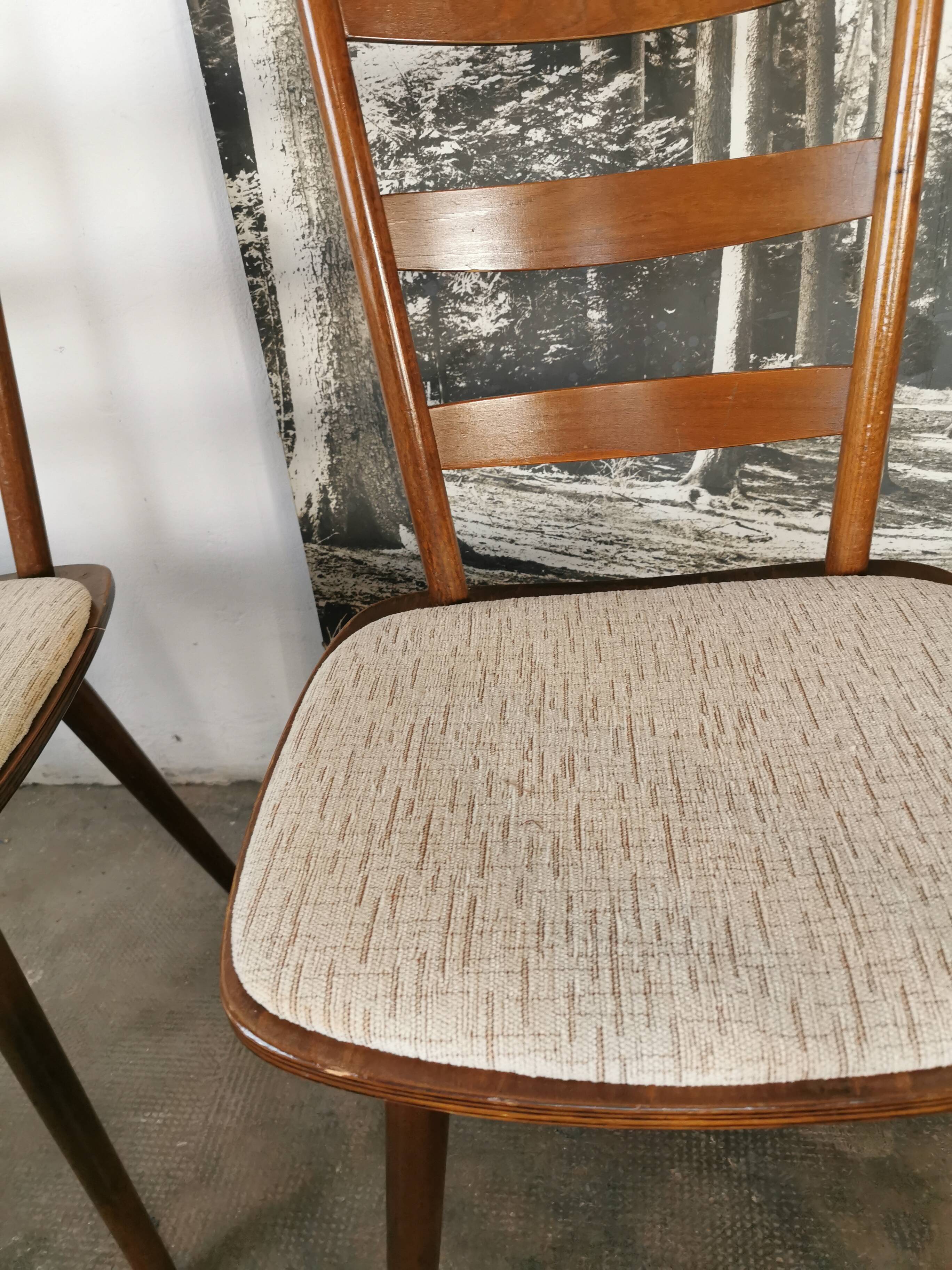 Set de 6 chaises bistrots Hiller, vers 1960