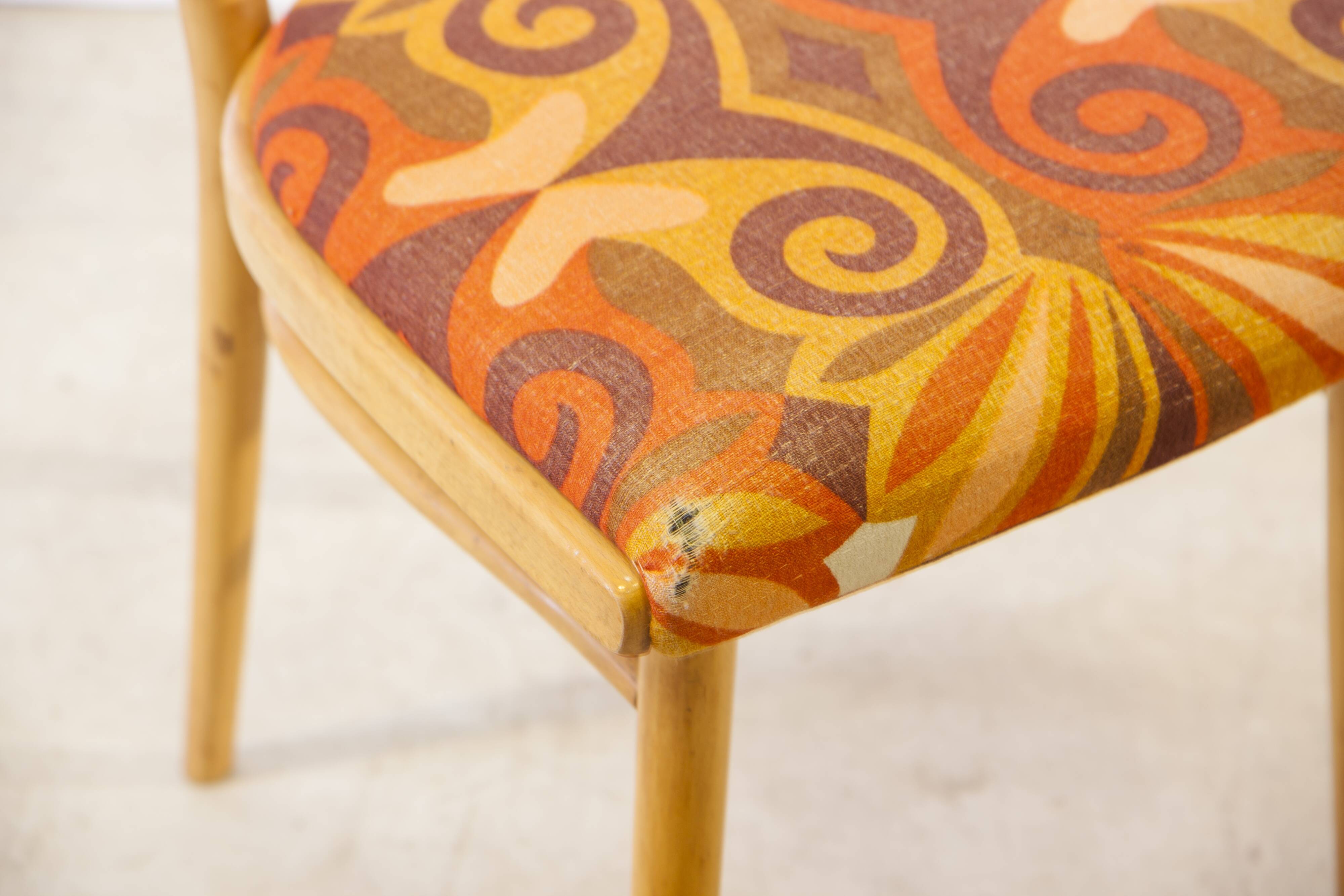 Set of 3 chairs Thonet 1960