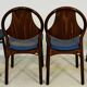 Lot de 12 chaises Baumann vintage assise Skaï bleu