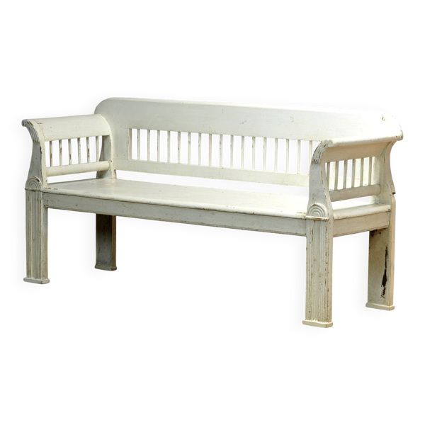 Banc en pin ancien, années 1900