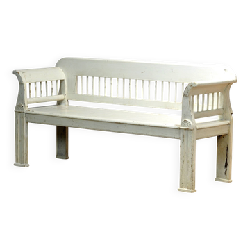 Banc en pin ancien, années 1900