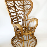 Fauteuil en rotin « Conte Biancamano » par Gio Ponti & Lio Carminati, années 1950