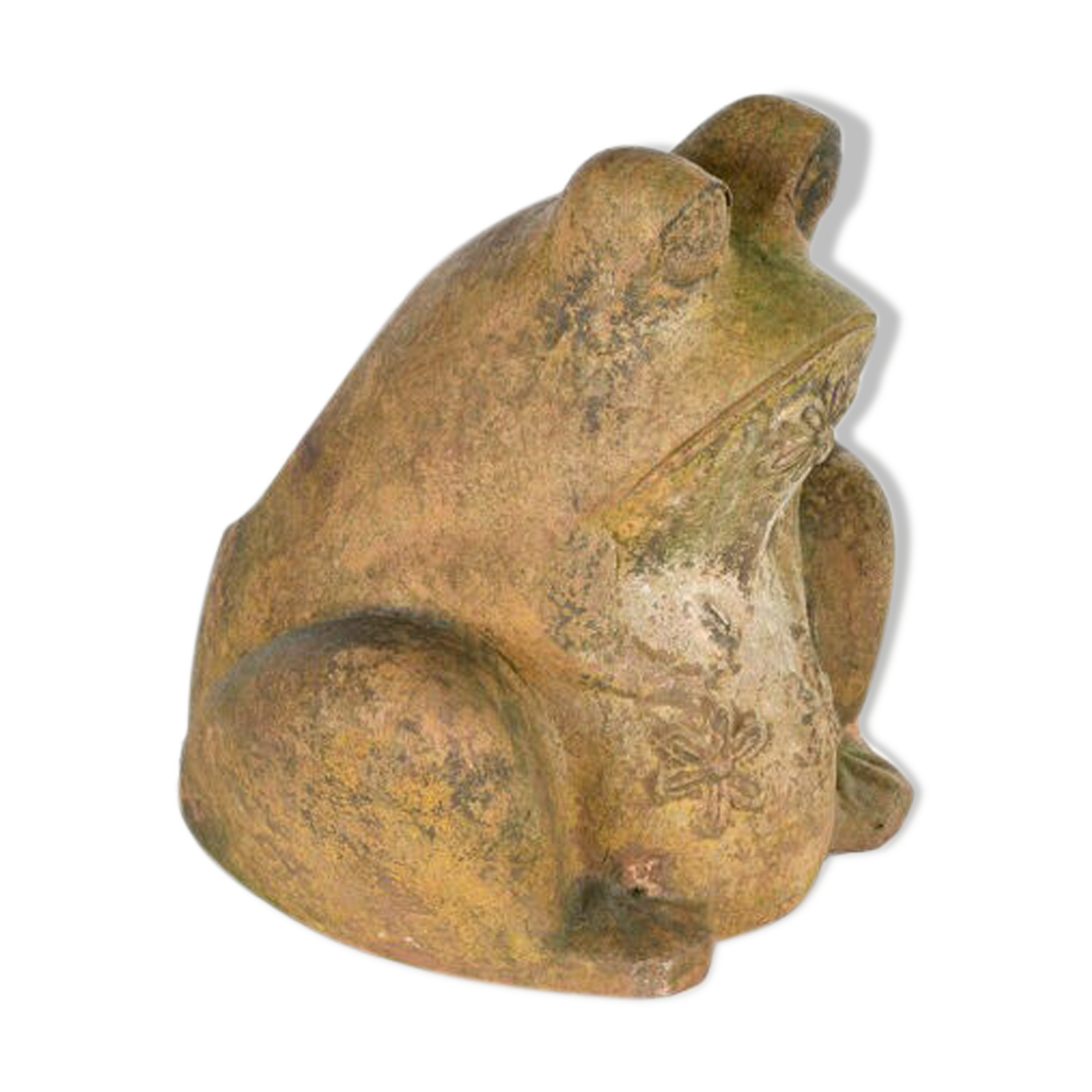 Cement toad pot cover