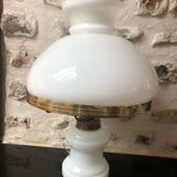 Opaline seventies lamp