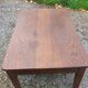 Oak farmhouse coffee table 1 drawer nineteenth century feet bobbins