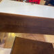 Coiffeuse vintage 1970 velours marron