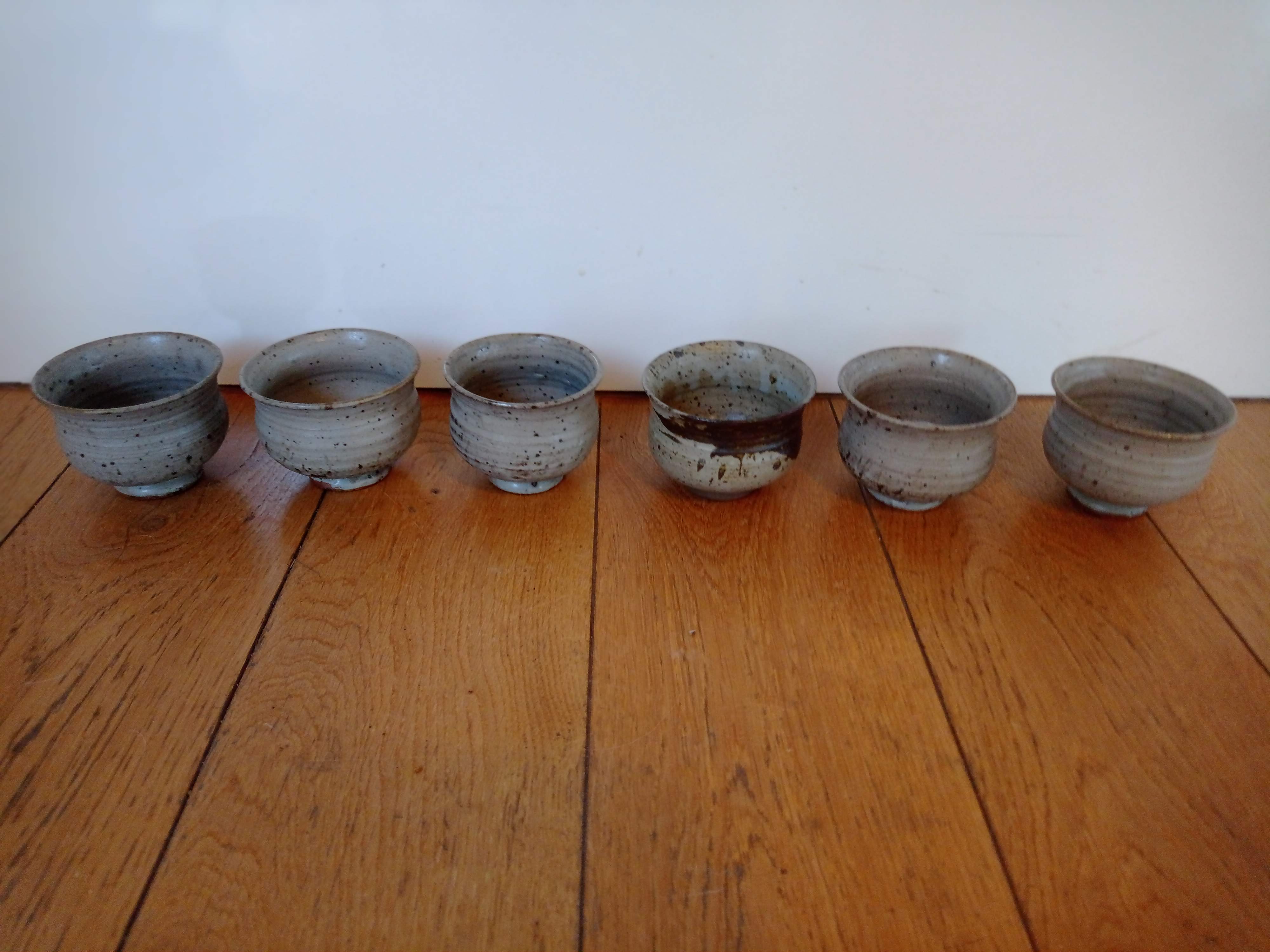 6 La Borne Digan stoneware bowls