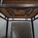 ancient Asian table, made of solid wood with a dark brown patina