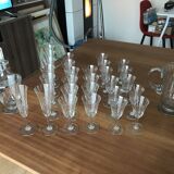 Service de verre en cristal