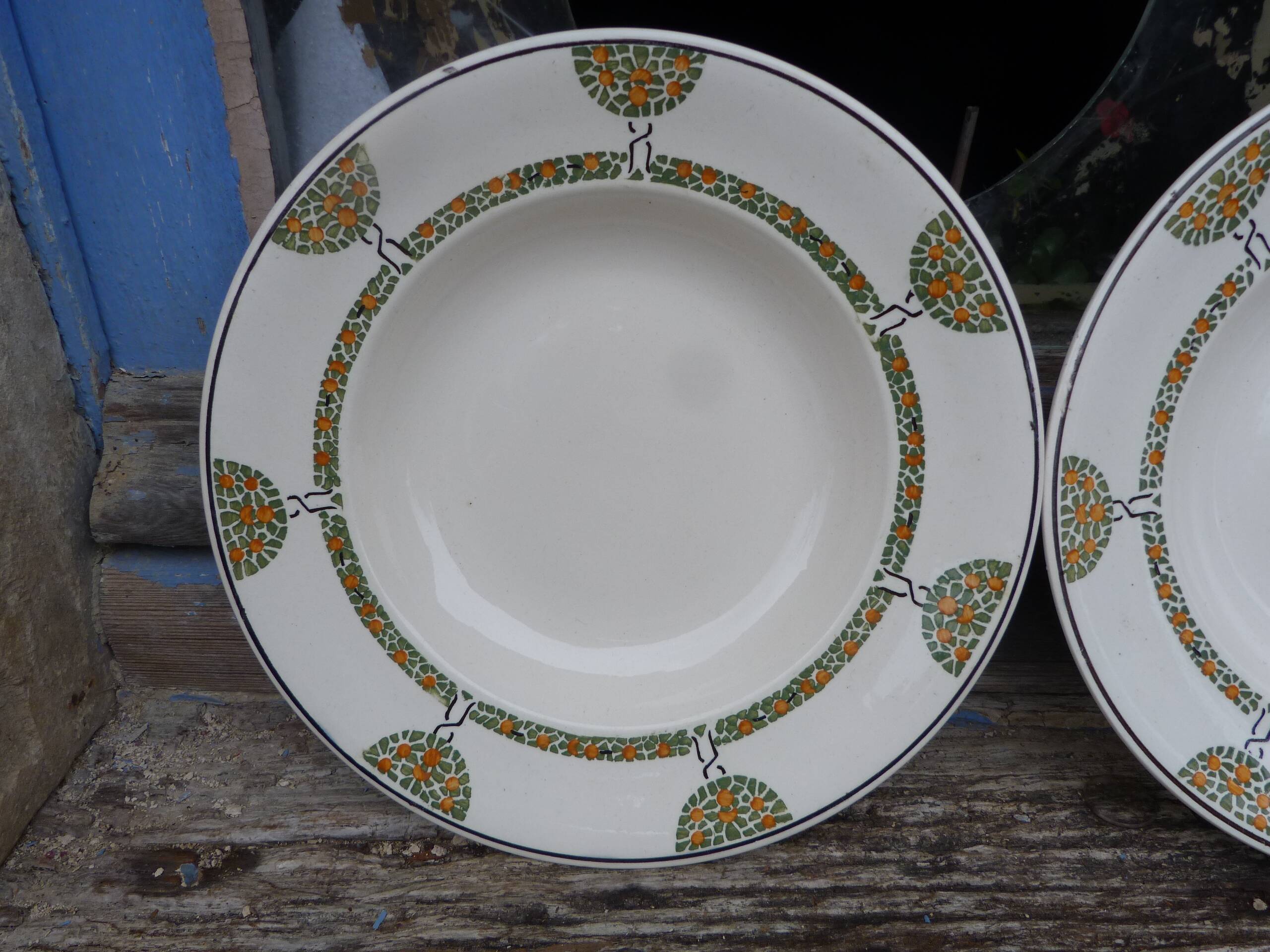 Lot de 4 assiettes Longwy