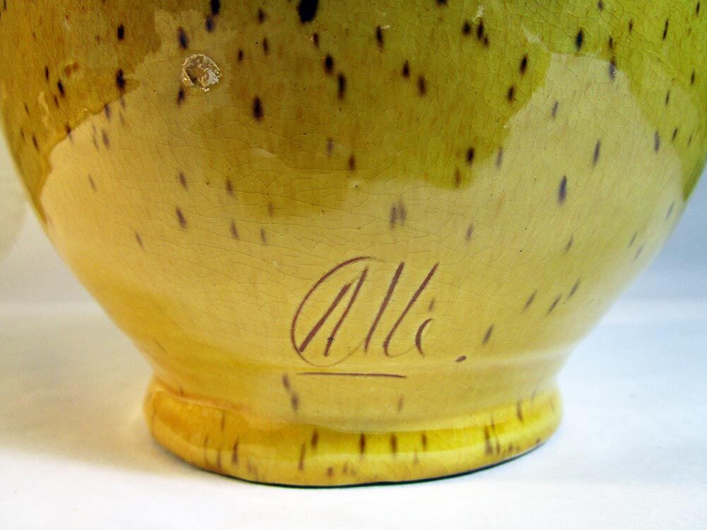 Speckled ceramic vase