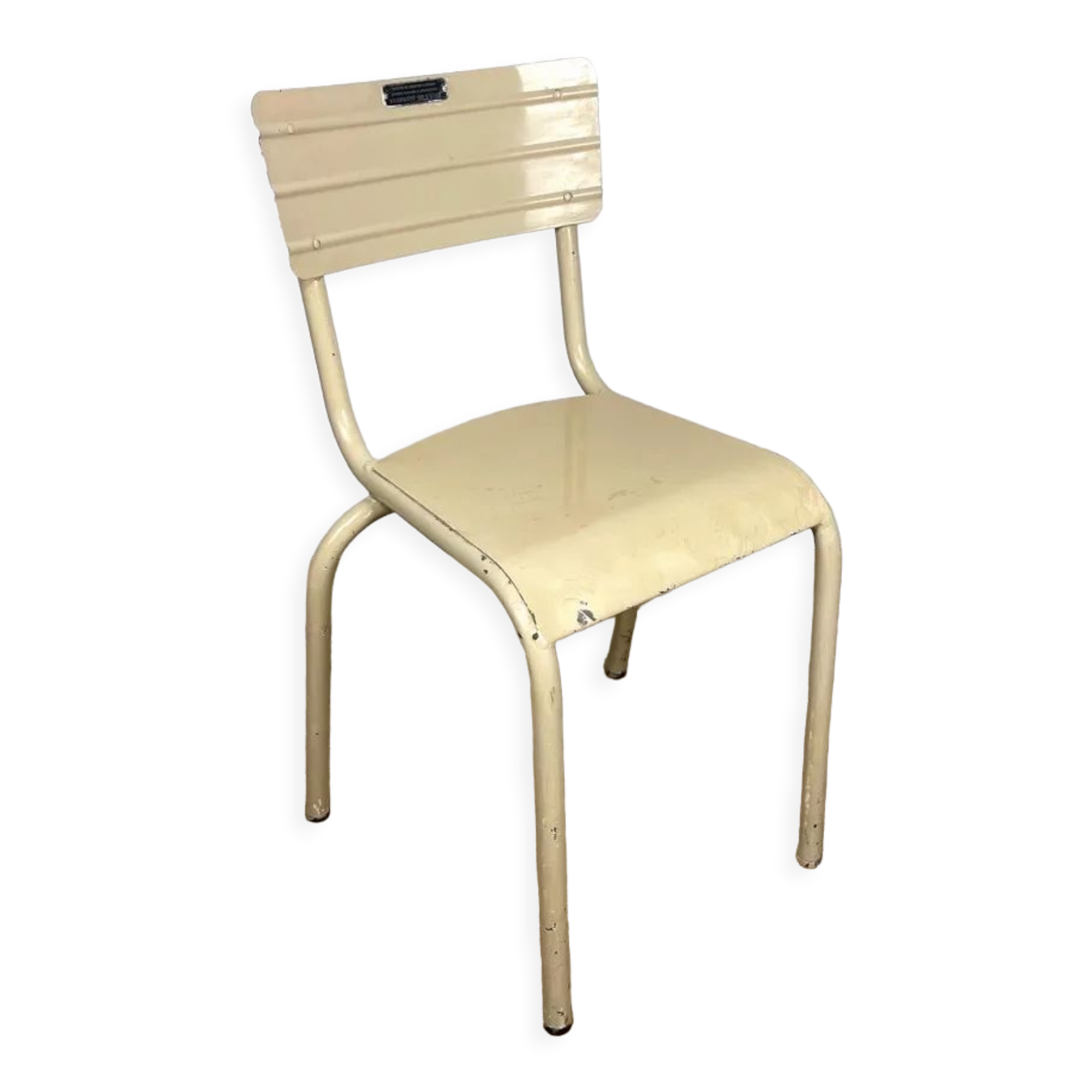 School infirmary chair painted metal 50s