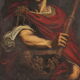 Rare tableau italien représentant Jules César du XVIIe siècle