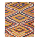 Tapis Kilim multicolore tissé à la main en Turquie, 5x6, 160x190 cm