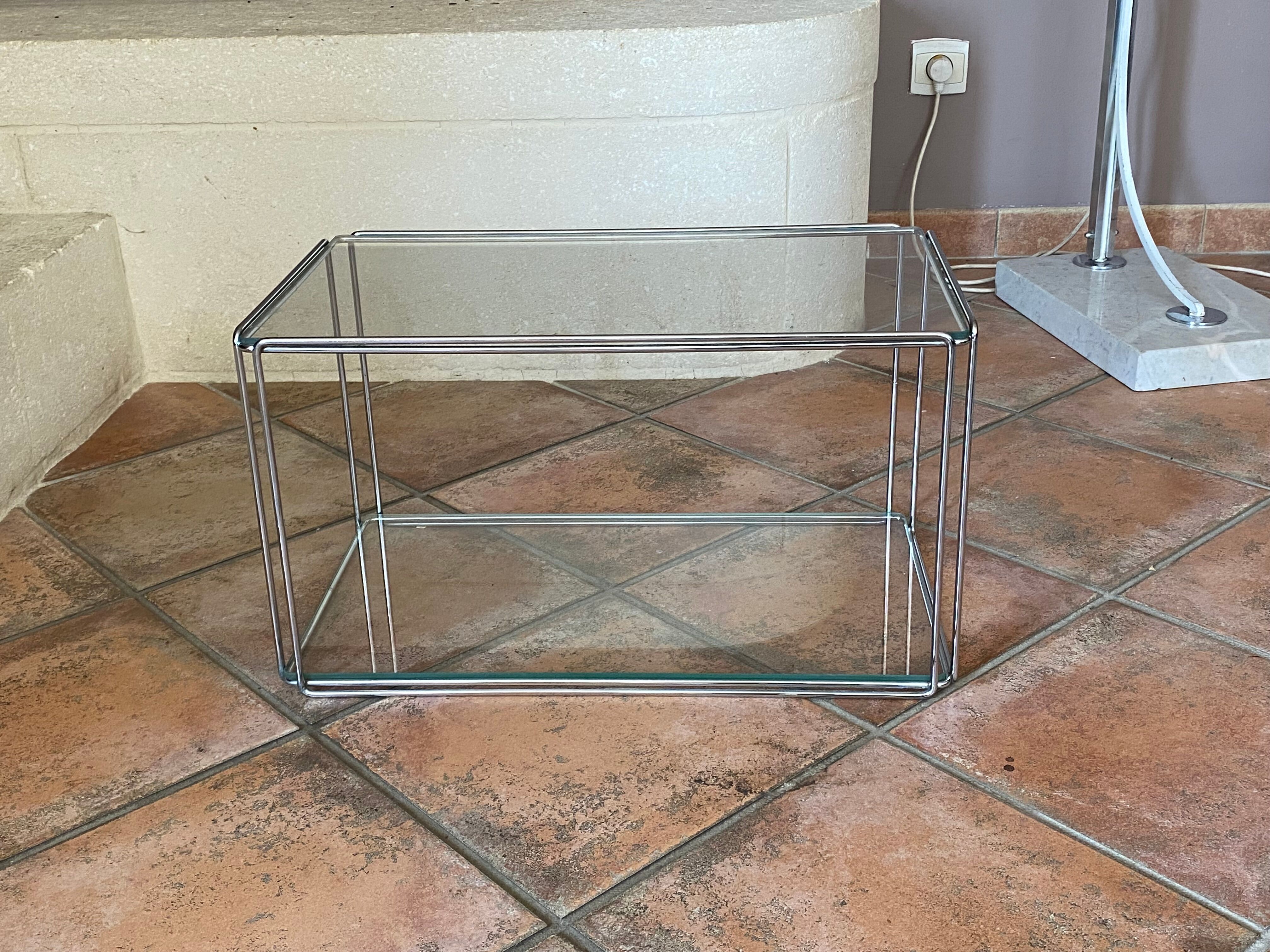 Max Sauze design table, rectangular bedside model, published by Isocèle